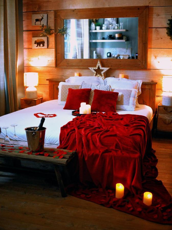 Le Chalet Romantique En Montagne, Spa, Ecran Cinema, Lit King Size, Day Use, 5Min Centre เอเวรอ ภายนอก รูปภาพ