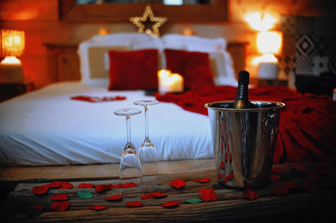 Le Chalet Romantique En Montagne, Spa, Ecran Cinema, Lit King Size, Day Use, 5Min Centre เอเวรอ ภายนอก รูปภาพ
